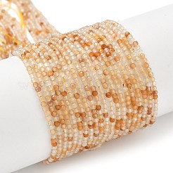 Natural Yellow Rabbit Fur Rutilated Quartz Beads Strands&nbsp;G-L622-C01-2mm