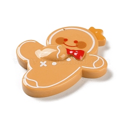 Christmas Theme Opaque Resin Cabochons&nbsp;RESI-F053-A07