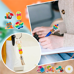 32Pcs 8 Styles Silicone Focal Beads Sets&nbsp;SIL-GA0001-26