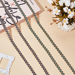 2 Bundles 2 Colors Polyester Wavy Lace Ribbon&nbsp;OCOR-AR0001-70B