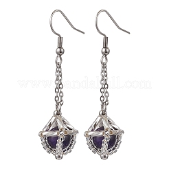 Glass Seed Beads Dangle Earrings&nbsp;EJEW-MZ00350-04