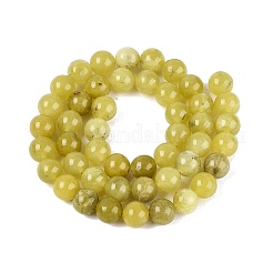 Heated Natural Lemon Jade Beads Strands&nbsp;G-Q601-13A-06