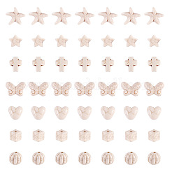 140Pcs 7 Styles Synthetic Howlite Beads&nbsp;G-TA0002-66