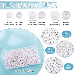 708Pcs 3 Styles Opaque Acrylic Beads&nbsp;MACR-TA0002-81