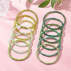 12Pcs Round Glass Seed Beads Stretch Bracelets&nbsp;BJEW-JB13503