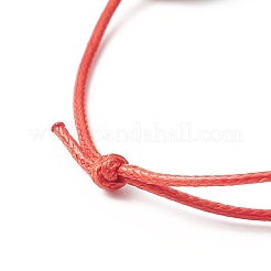 Wood Round Braided Bead Bracelet&nbsp;BJEW-JB09927