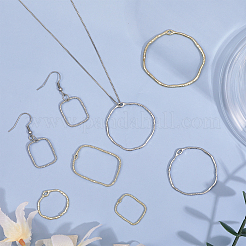 48Pcds 12 Styles Alloy Open Back Bezel Pendants&nbsp;FIND-CA0008-13