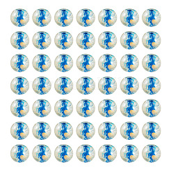 100Pcs Crackle Transparent Glass Beads&nbsp;GLAA-TADJ0001-12E