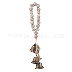 Brass Bell Key Pendant Decorations&nbsp;HJEW-JM04230-03