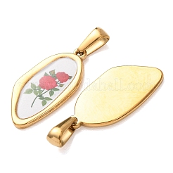 304 Stainless Steel Pendants&nbsp;STAS-D267-02A-G