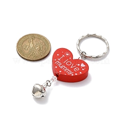Wood Heart with Word I Love Mummy Keychains&nbsp;KEYC-JKC00582