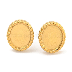 Ion Plating(IP) 304 Stainless Steel Stud Earrings Findings&nbsp;EJEW-A111-03G