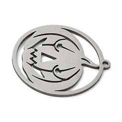 201 Stainless Steel Pendants&nbsp;STAS-G366-02P-04