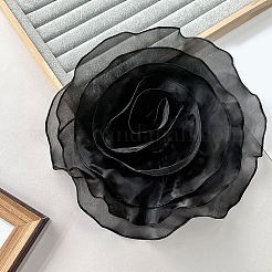 1Pc Flower Polyester Brooches&nbsp;JEWB-CN0001-08B