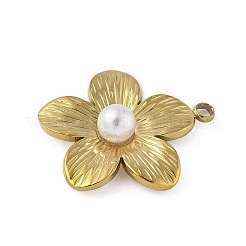 Plastic Imitation Pearl Pendants&nbsp;STAS-P408-11G