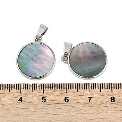 Natural Paua Shell Pendants&nbsp;SSHEL-M024-02A
