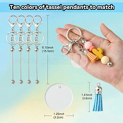DIY Alloy Bar Beadable Keychain Making Kits&nbsp;DIY-YW0008-76