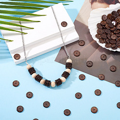 100Pcs Natural Coconut Bead Strands&nbsp;COCO-TA0001-01D