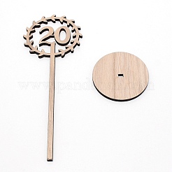 Wooden Table Plate Display Decoration&nbsp;DJEW-WH0015-09B
