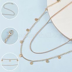 2Pcs Iron Waist Body Chain&nbsp;AJEW-WH20019-21G