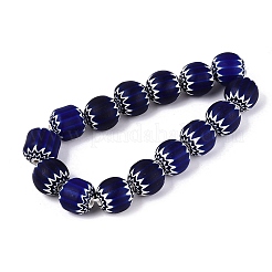 Handmade Millefiori Glass Round Beads&nbsp;LA-N002-12A