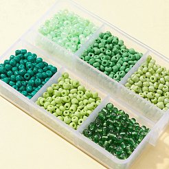 1068Pcs 6 Style Baking Paint Opaque Colours Glass Seed Beads&nbsp;SEED-FS0001-03