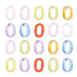 400Pcs Transparent Acrylic Linking Rings&nbsp;TACR-TA0001-89