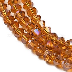 Transparent Electroplate Glass Beads Strands&nbsp;GLAA-F029-3mm-A28