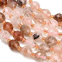 Natural Rutilated Quartz Beads Strands&nbsp;GG-CBA4A3B-A05