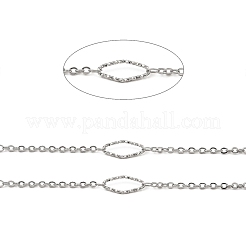 Tarnish Resistant Handmade 304 Stainless Steel Rhombus Link Chains&nbsp;CHS-G025-02P