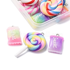 10Pcs 2 Styles Resin Pendants&nbsp;RESI-FP0001-31