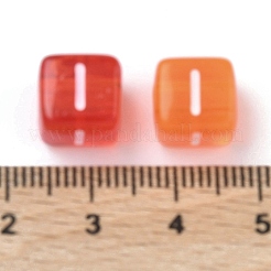 Spray Painted Transparent Acrylic Beads&nbsp;MACR-K365-07I