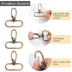 15Pcs Alloy Swivel Clasps&nbsp;FIND-GF0008-19AB