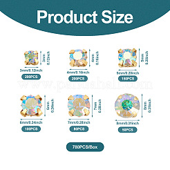 780Pcs 6 Style Sew on Rhinestone&nbsp;DIY-YS0001-44
