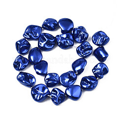 Electroplated Natural Freshwater Shell Beads&nbsp;SHEL-N026-195A