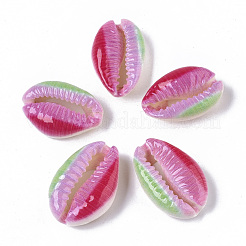 Printed Natural Cowrie Shell Beads&nbsp;SSHEL-R047-01-A09