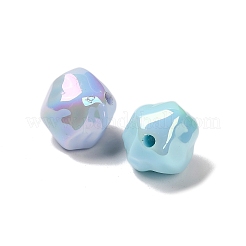 UV Plated Opaque Acrylic Beads&nbsp;OACR-P032-03M