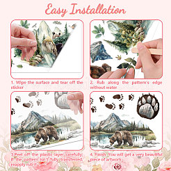 3 Sheets 3 Styles PVC Waterproof Decorative Stickers&nbsp;DIY-WH0404-121