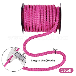 10M Round Braided Imitation Leather Cord&nbsp;OCOR-WH0105-061B