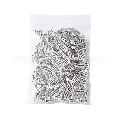 75Pcs 3 Styles Tibetan Style Alloy Fairy Wing Beads&nbsp;TIBEB-FS0001-15