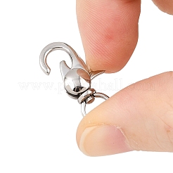 Tarnish Resistant 304 Stainless Steel Swivel Lobster Claw Clasps&nbsp;STAS-R065-10