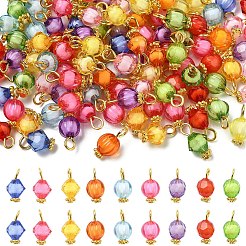 100Pcs Transparent Acrylic Bead in Bead Pendants&nbsp;PALLOY-YW00078-01