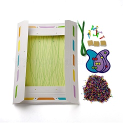 Creative DIY Flower Pattern Seed Bead Art Kits&nbsp;DIY-G087-01