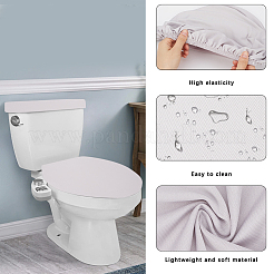 2Pcs 2 Colors Polyester Toilet Lid Dust Cover&nbsp;AJEW-CN0003-20B