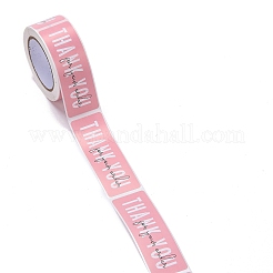 Pink Rectangle Paper Thank You Stickers&nbsp;X1-DIY-C042-07B