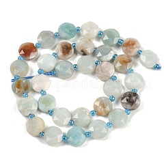 Natural Flower Amazonite Beads Strands&nbsp;G-C116-A38-01