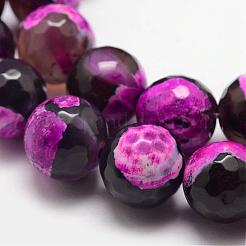 Natural Fire Crackle Agate Bead Strands&nbsp;G-K166-06F-12mm