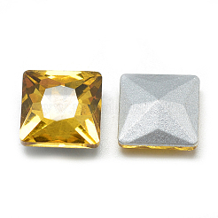 Pointed Back Glass Rhinestone Cabochons&nbsp;RGLA-T027-8x8mm-22