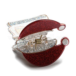 Christmas Theme Glitter Acrylic Claw Hair Clips&nbsp;LS-PHAR-R179-03