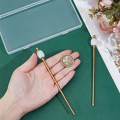 2Pcs Brass Hair Sticks&nbsp;OHAR-PH00009